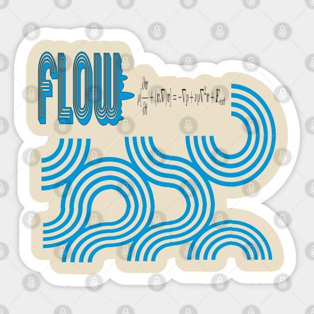 Blue Flow of Individualism Sticker by Debrawib